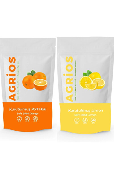 Agrios Doğal Gıda 2'li Portakal ve Limon Kurusu (30gr portakal, 30gr limon)