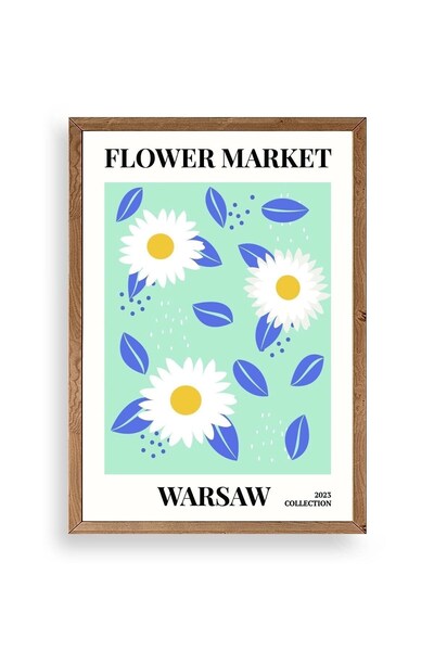 CT STONES Flower Wooden Framed Painting