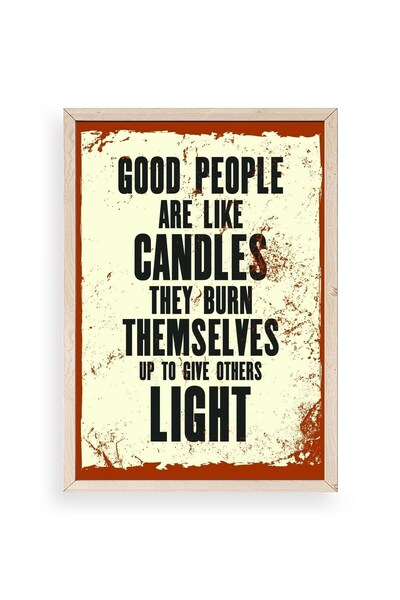 CT STONES Motto Wooden Framed Painting