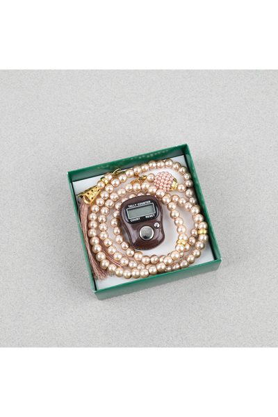 LapisDo مسبحة إلكترونية زيكيرماتيك ومجموعة مسبحة صلاة مكونة من 99 حبة