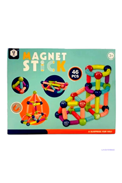 OEM Hooppie magnetic set, 46 pieces, ABS and permanent magnets, with rounded edges, 03 years+