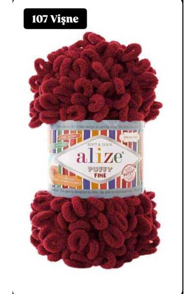 Alize PUFFY FİNE EL ÖRGÜ İPLİĞİ (KÜÇÜK İLMEKLİ 1 ADET)