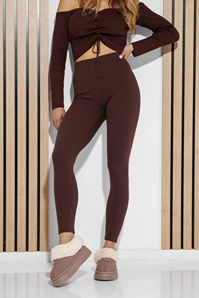 Zaira Women's Tights Lora Brown #A1335 - XL