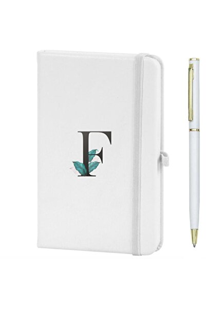 Marsilyan دفتر ملاحظات مطبوع عليه زهرة حرف F