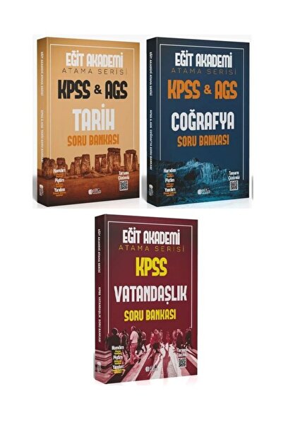 Anla Kazan Yayınları Eğit Akademi 2026 KPSS Tarih + Coğrafya + Vatandaşlık At...