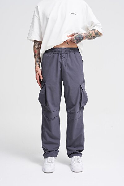 Machinist Men's Parachute Pants Light Gray