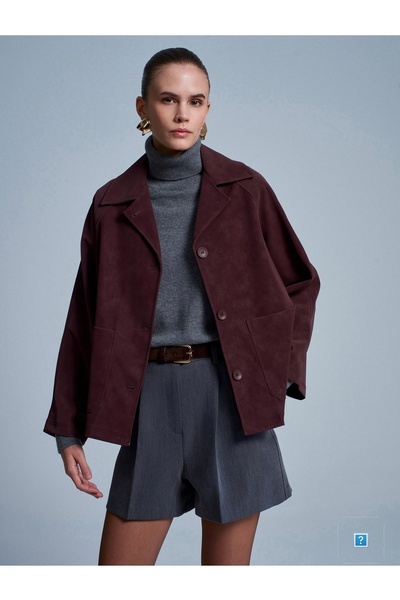 Dilvin Suede Jacket with Pockets