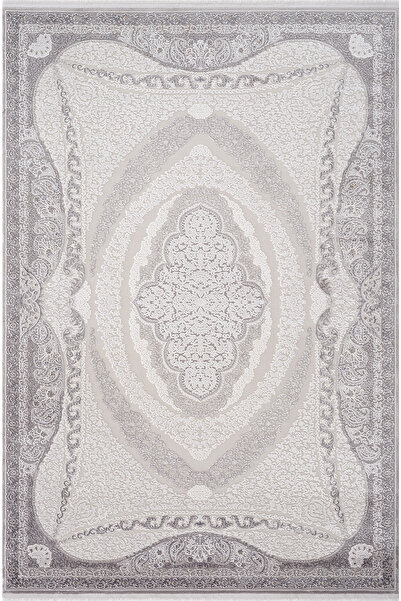 Koza Halı Koza Hayad Nazende Krem Gri Halı Kilim Salon Oturma Odası Yatak Oda...