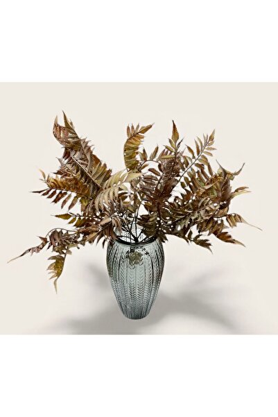 sedoshhomevision مزهرية زجاجية موديل هيراشيتي رمادية اللون – الارتفاع: 25 سم