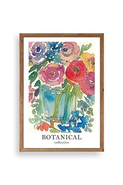 CT STONES Flower Wooden Framed Painting