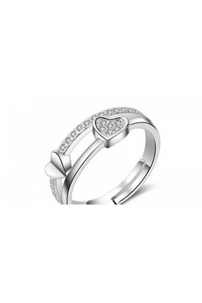 MePrecious Adjustable women's ring with two hearts