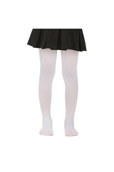 Penti Beyaz Kız Çocuk Mikro 40 Külotlu Çorap