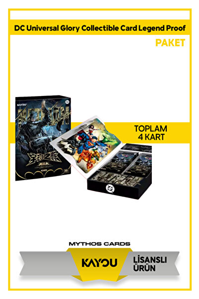 Mythos Cards DC UNİVERSAL GLORY COLLECTİBLE CARD LEGEND PROOF - PAKET