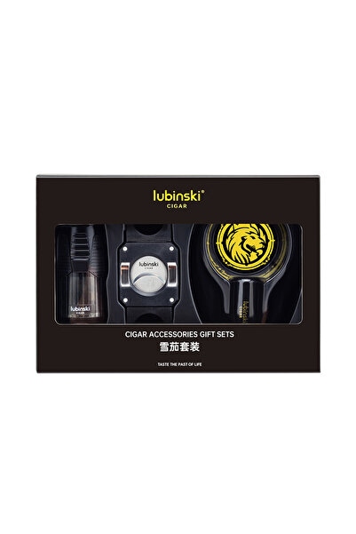 Lubinski Yeni Stil Eco Üçlü Puro Seti Siyah