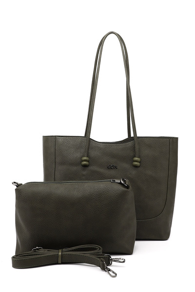 GÖNDERİ(R) Women's Khaki Puppy Shoulder Bag