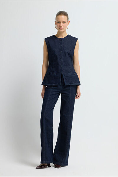 adL Bol Paça Denin Pantolon