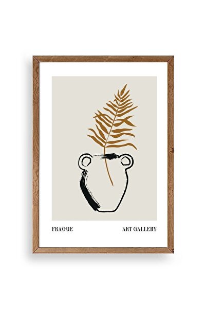 CT STONES Vase Wooden Framed Table