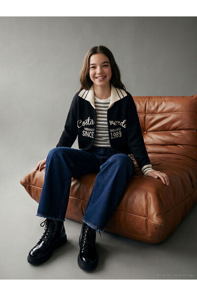 LC Waikiki بنطلون جينز واسع الساق للفتيات من فيجن نيو سيزون