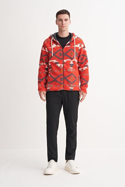 Cazador 50940 Kapş.Yk. Sweat Hirka Plush Pomegranate Flower