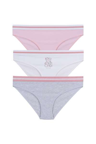 koza iç giyim Women's Cotton Elastic Waistband Briefs/Panties