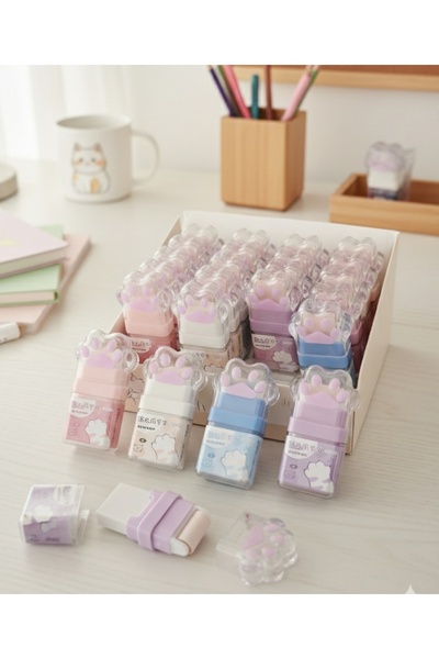 Meyra Accessories kedi patili silindirli silgi silindir ile temizleyeci pati ...