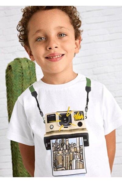 MAYORAL Boy 3044 white t-shirt gkm0129
