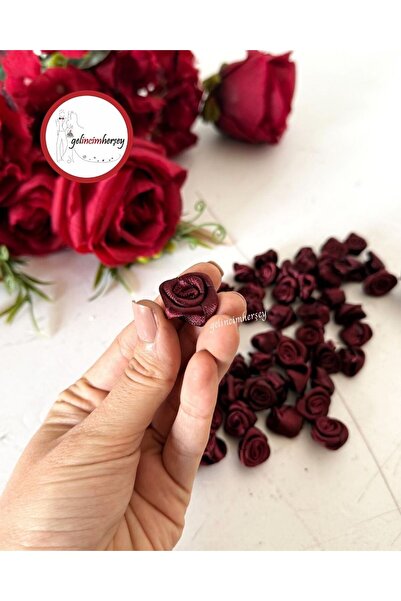 Gelincimherşey Saten Kurdele Gül 25 Adet 2 cm