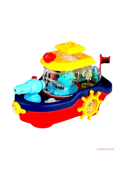 OEM Hooppie ship toy, sound/light effects, with water cannon, multicolor, 3 years+, non-toxic materials