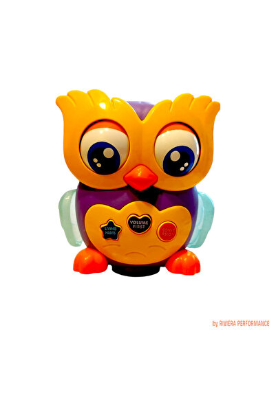 OEM Hooppie interactive toy, purple owl, light/sound effects, 2 years+, 2 operating modes, 15x10x12 cm