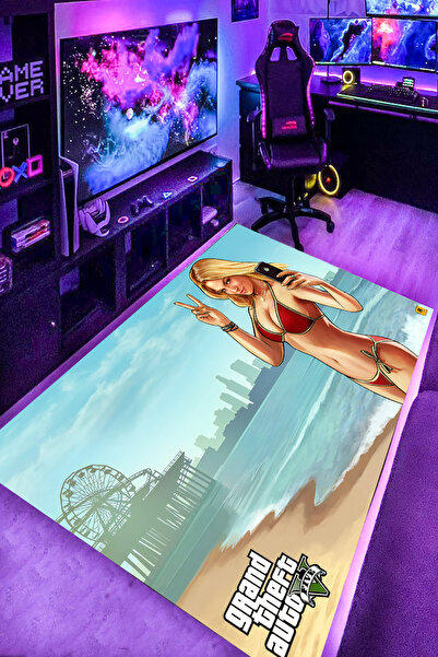 RUGRUMBA Kaymaz Taban Makinede Yıkanabilir Gaming Oyuncu Playstation Xbox Gam...