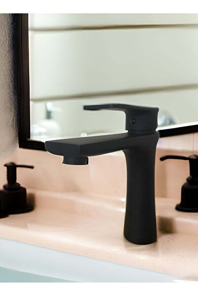 Generic Hot and Cold Bathroom Sink Mixer Made of Zinc Alloy Anti Rust With 60 cm Water Hoses