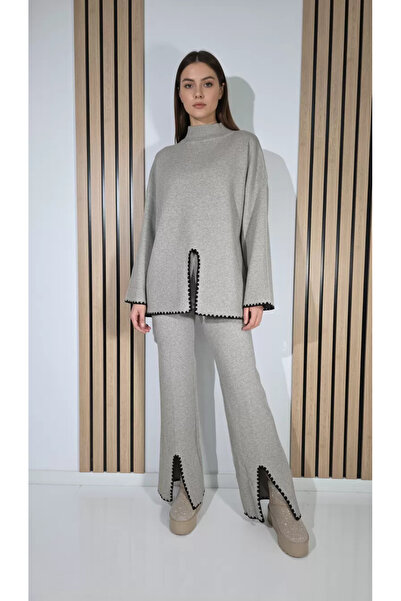 Zaira Beige Women's Suit June 2-piece knit #A1277 - Universal Size