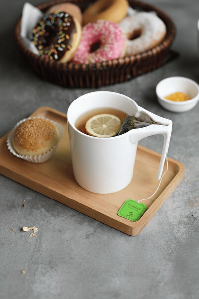 Mithra Life كوب سيراميك أبيض خاص سعة 300 مل للشاي والشاي العشبي MIT1268