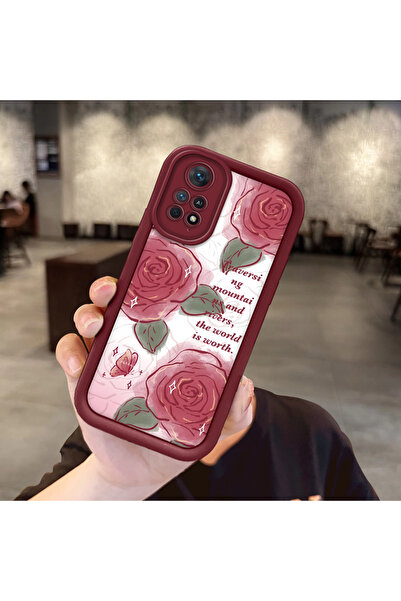 ucuc حافظة حماية من السيليكون باللون الأحمر الداكن متوافقة مع هاتف Xiaomi Red...