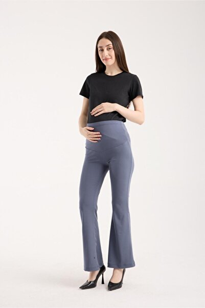 SERRAXXL Flared Diver Fabric Maternity Tights