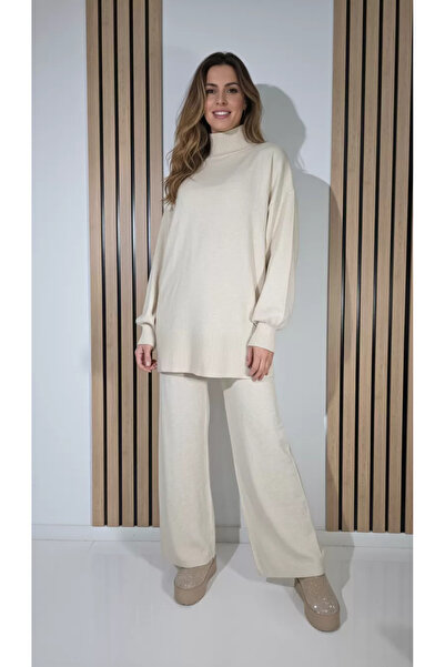 Zaira Beige Elvira 2-piece knit women's suit #A1286 - One size fits all