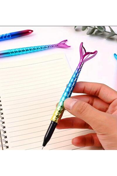 alisa 1 قلم جل جميل بحبر أسود على شكل حورية البحر