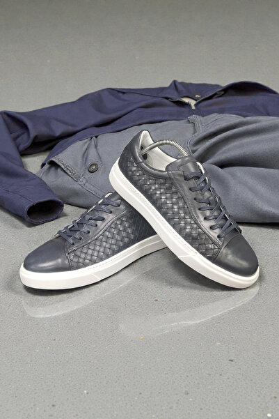 VİVA SHOES حذاء رياضي رجالي من الجلد الطبيعي 100% بنعل إيفا