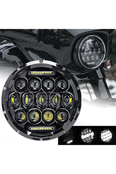 MRKT Proiector încastrat cu 37 LED-uri SMD, 180 W, 10-30 V, H4, adaptor H13