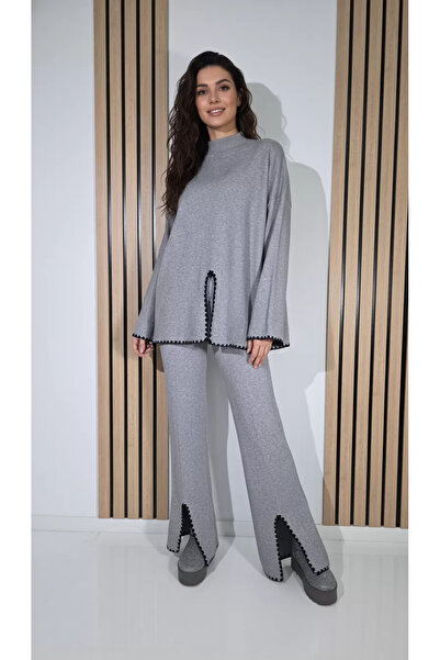 Zaira Women's gray June 2-piece knit suit #A1276 - One size fits all
