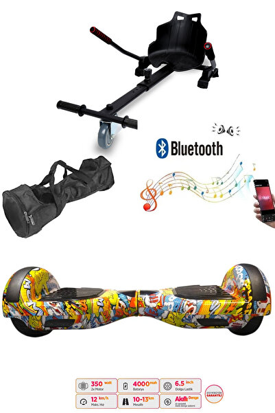 CityMate Elektrikli Kaykay Scooter Hoverboard Akıllı Denge 6.5 Inch + Hover K...