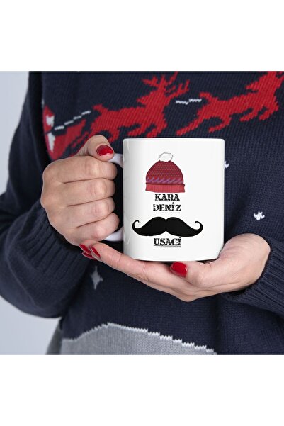 sıradışıhediyem كوب شاي من الزجاج الأسود، كوب صديق محبوب