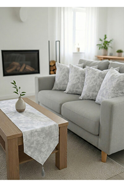 shopshop Light Gray Mixed Patterned Modern Decorative 4-Piece Throw Pillow Co...
