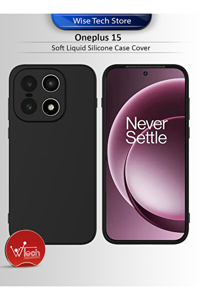 Wtech غطاء حماية ناعم من السيليكون السائل لهاتف OnePlus 15 5G 2025