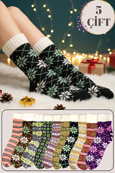 Limon Socks Șosete pentru femei (5 perechi) Șosete din lână locală de iarnă d...