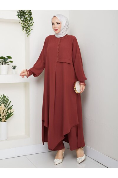 CLB COLLECTION Women's Full Length Two-Piece Suit