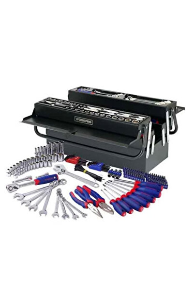 Workpro صندوق عدة حديد بيد مع عدة 183 قطعة ورك برو / W009038