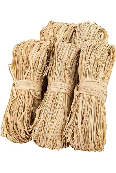 Ekodoğa Doğal Rafya Muz Lifi Naturel Ip 100 Gr Saman Ip Süsleme Malzemesi