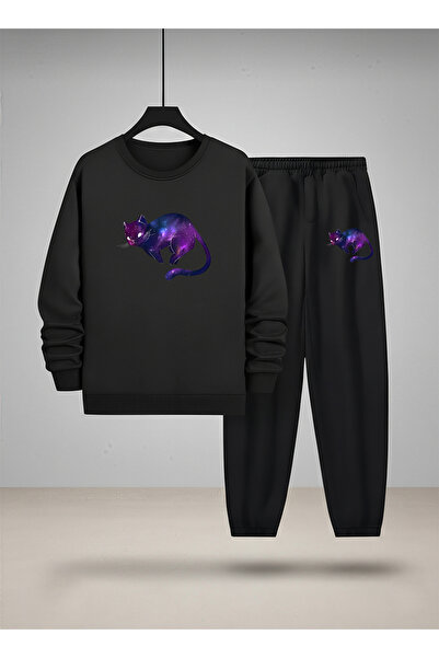 LORVEX Swea tricou - Set de trening unisex pentru copii, cu gât rotund, impri...