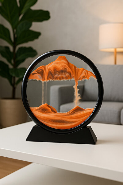 Snow Homs Yuvarlak Kum Saati 7 Inç Kum Sanatı Hediyelik Sevgiliye Özel Gün He...